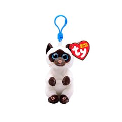 М'яка іграшка-брелок TY Beanie Bellies Сіамська кішка Miso 12 см (43106)