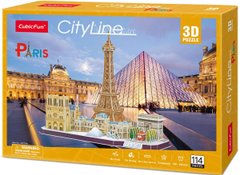 Тривимірна головоломка-конструктор City Line Paris CubicFun MC254h
