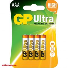 Батарейка GP Ultra Alkaline 24AU-U4 LR03 AAA