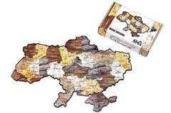 Фігурний дерев'яний пазл Мапа України PuzzleOK (PuzA3-012101)