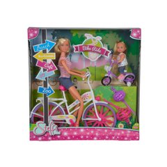 Ляльковий набір Штеффі та Еві Прогулянка на велосипедах Simba 5733045
