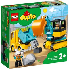 Конструктор LEGO DUPLO Town Вантажівка і гусеничний екскаватор 20 деталей (10931)