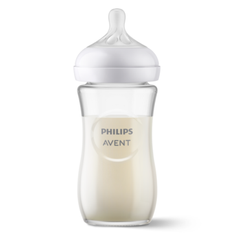 Бутылочка для кормления стеклянная Philips Avent Natural Природный поток, 240 мл (SCY933/01)