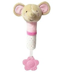 Мягкая игрушка-пищалка с прорезывателем "Мышка", Tulilo 9222