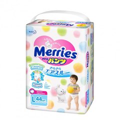 Трусики-подгузники для детей Merries размер L 9-14 кг 44 шт