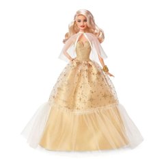 Колекційна лялька BARBIE COLLECTOR Святкова в розкішній золотистій сукні (HJX04)