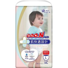 Трусики-підгузки Goo.N Plus для дітей 9-14 кг (розмір L, унісекс, 44 шт)(PLUS843340)