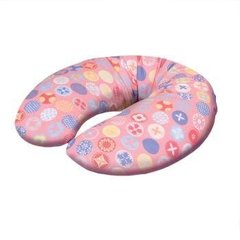 Подушка для вагітних і годування дитини Ceba Baby Mini Circles pink трикотаж ( W-702-700-535)