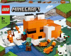 Конструктор LEGO Minecraft Лисяча хатина 193 деталі (21178)