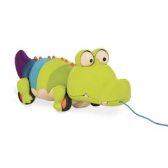 Іграшка-каталка на мотузочці Крокодил Клац-Клаус Battat (BX1674Z)