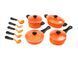 Набір посуду Cooking Set Unica помаранчева