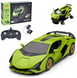 Машинка конструктор Rastar Lamborghini Sian 1:18 зеленый (97400)