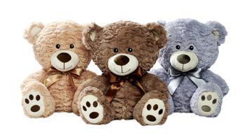 Плюшевая игрушка Nicotoy Медвежонок с бантиком в ассортименте 25 см (5810188)