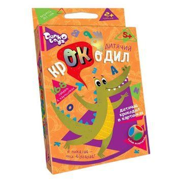 Настільна гра Danko toys Дитячий крокодил 168 завдань (CROC-01-01U)