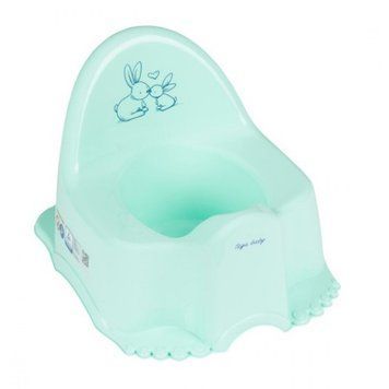 Горщик дитячий Tega Baby ЕСО Зайчики М'ятний (KR-007-105)