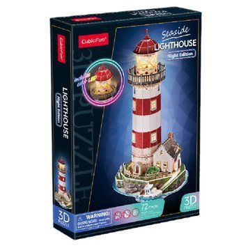Трехмерный пазл CubicFun Night edition Маяк с LED-подсветкой (L540h)