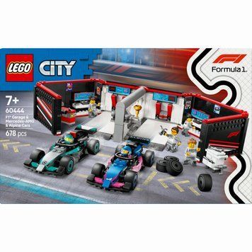 Конструктор LEGO City Гараж F1 и автомобили Mercedes-AMG и Alpine (60444)