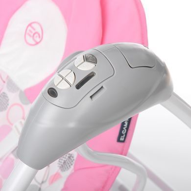 Гойдалка-шезлонг 2в1 El Camino Sensa Circles Pink (ME 1028)