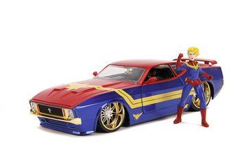 Машина Jada Marvel Ford Mustang з фігуркою Капітан Марвел 1:24 (253225009)