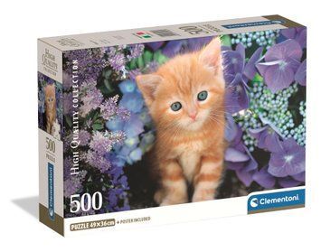 Пазли Clementoni Руденьке кошення серед квітів 500 ел. (35585)