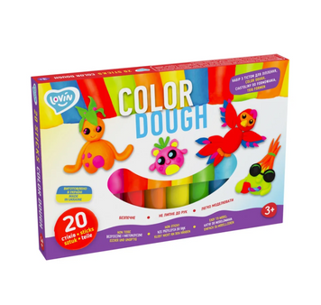 Набір для ліплення з тістом Color Dough Lovin 20 стіків (41204)