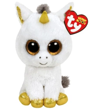 Мягкая игрушка TY Beanie Boo's Белый единорог Pegasus 15 см (36179)