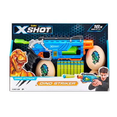 Скорострельный бластер DINO Striker New X-Shot (4860R)