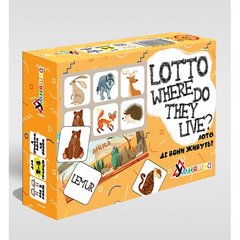 Розвиваюча настільна гра "Лото англійська Де вони живуть?/Lotto Where do they live?" Умняшка (2132)