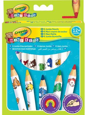 Цветные карандаши из красного дерева Crayola 3678, 8 шт