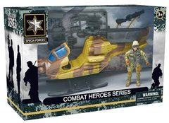 Игрушечный набор DIY Toys Военное спецподразделение: вертолет с фигуркой и оборудован (CJ-2175177)