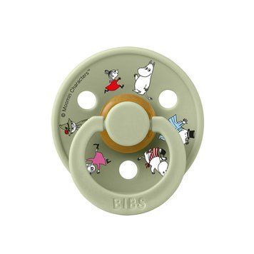 Соска пустушка BIBS x Moomins Pacifier Colour Friends Latex Size 2 Sage (20031250)