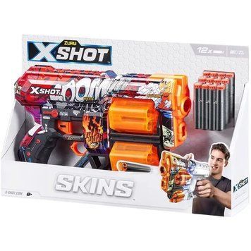 Швидкострільний бластер Zuru X-Shot Skins Dread Boom, 12 патронів (36517A)
