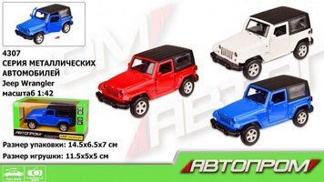 Автомодель Автопром Jeep Wrangler 1:42 (4307)