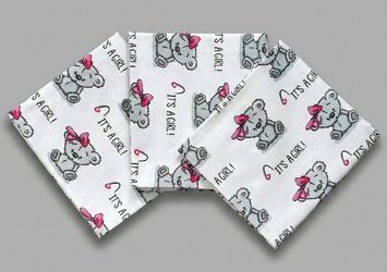 Пеленка BabyStarTex фланелевая в ассортименте 100х80см