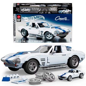 Конструктор Hot Wheels Brick Shop Elite Corvette Grand Sport 918 деталей (JGR31)