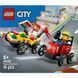 Конструктор LEGO City «Пицца-авто против пожарной машины» Набор гонок (60458)