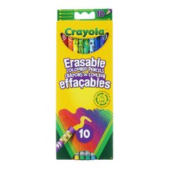 10 цветных карандашей с ластиками Crayola 3635