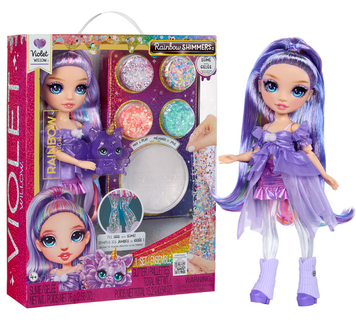 Набор с куклой Rainbow High серии Rainbow Shimmers Виолетта со слаймом (122425)