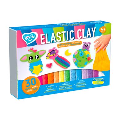 Набір для ліплення з повітряним пластиліном Lovin Elastic clay 30 стіків (70141)