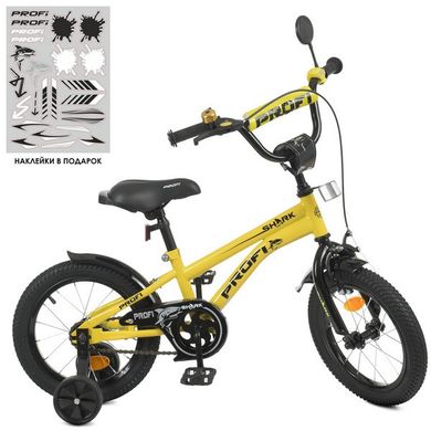 Велосипед детский PROF желто-черный (Y14214)