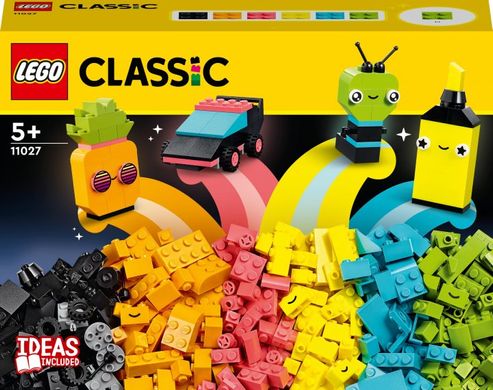Конструктор LEGO Classic Творческое неоновое веселье (11027)