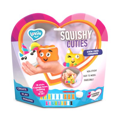 Набір для ліплення з повітряним пластиліном Lovin Squishy cuties (70155)