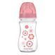 Пляшка з широким отвором антиколікова Easystart Newborn baby 240 мл рожева Canpol (35/217_pin)