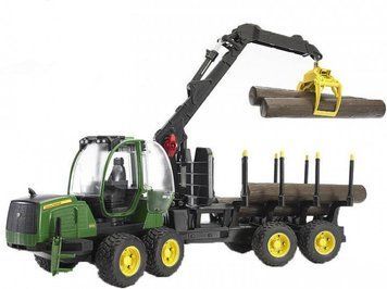 Іграшка Bruder трактор з системою захоплення John Deere (02133)