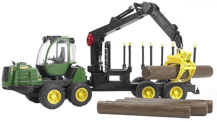 Іграшка Bruder трактор з системою захоплення John Deere (02133)