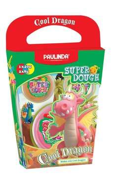 Масса для лепки Paulinda Super Dough Cool Dragon Дракон розовый PL-081378-15