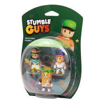 Набір ігрових фігурок Stumble Guys Сенсей Фаєрфіст, Клеопатра та Кілер (SG2020-4)