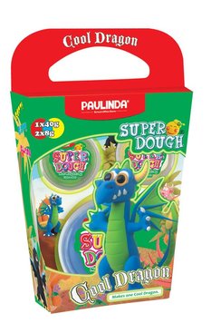 Маса для ліплення Paulinda Super Dough Cool Dragon Дракон синій PL-081378-16