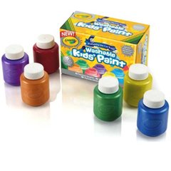 Crayola Краски (54-5000) смыты акварельные цвета металлик 6 баночек по 59 мл