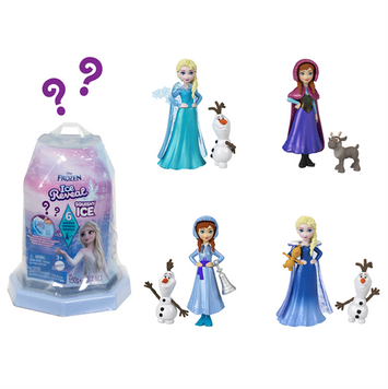 Набор-сюрприз Disney Frozen Snow Color Reveal Сквозь лед из мультфильма Ледяное сердце с мини-куклой (HRN77)